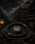 Labradorite Bracelet - Volcanic Rock