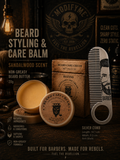 Beard Care Balm & Silver Comb Combo