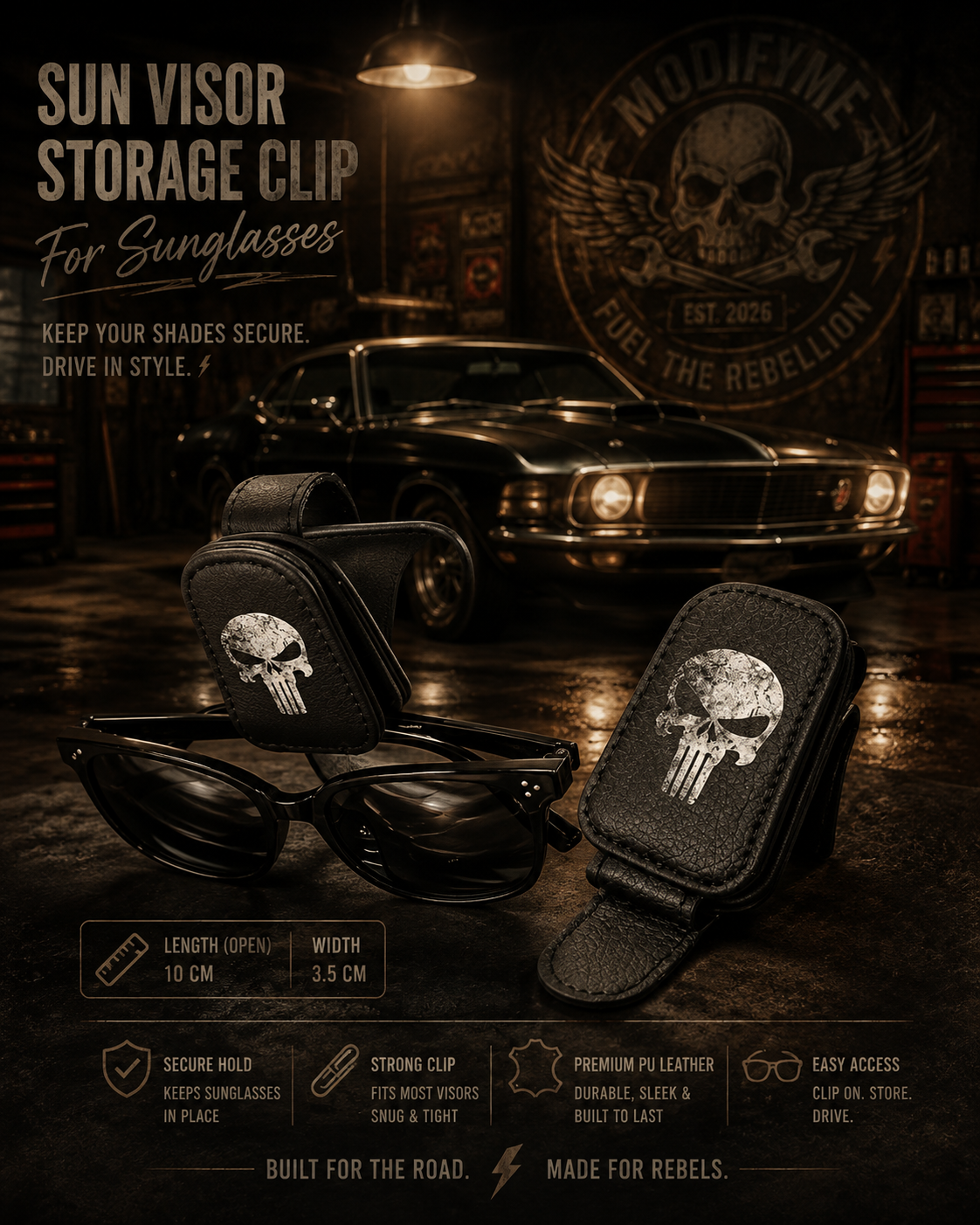 Sun Visor Sunglasses Storage Clip