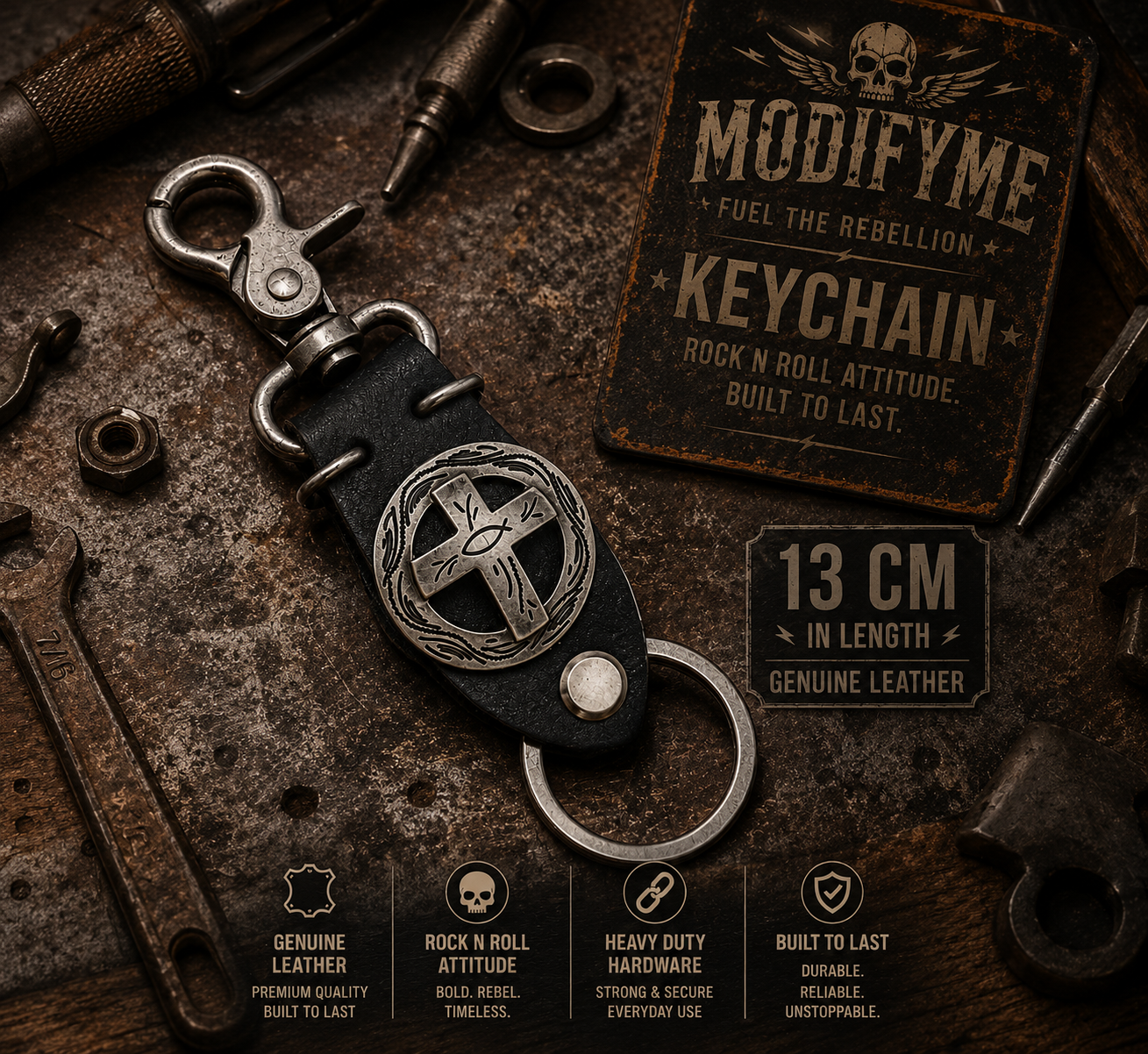 Leather Keychain