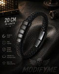 Faux Leather Bracelet - Black