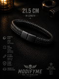 Faux Leather Bracelet - Black