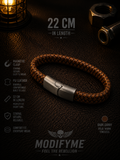 PU Leather Bracelet - Dark Curry