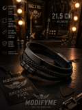 Multi-layer Faux Leather Bracelet - Black