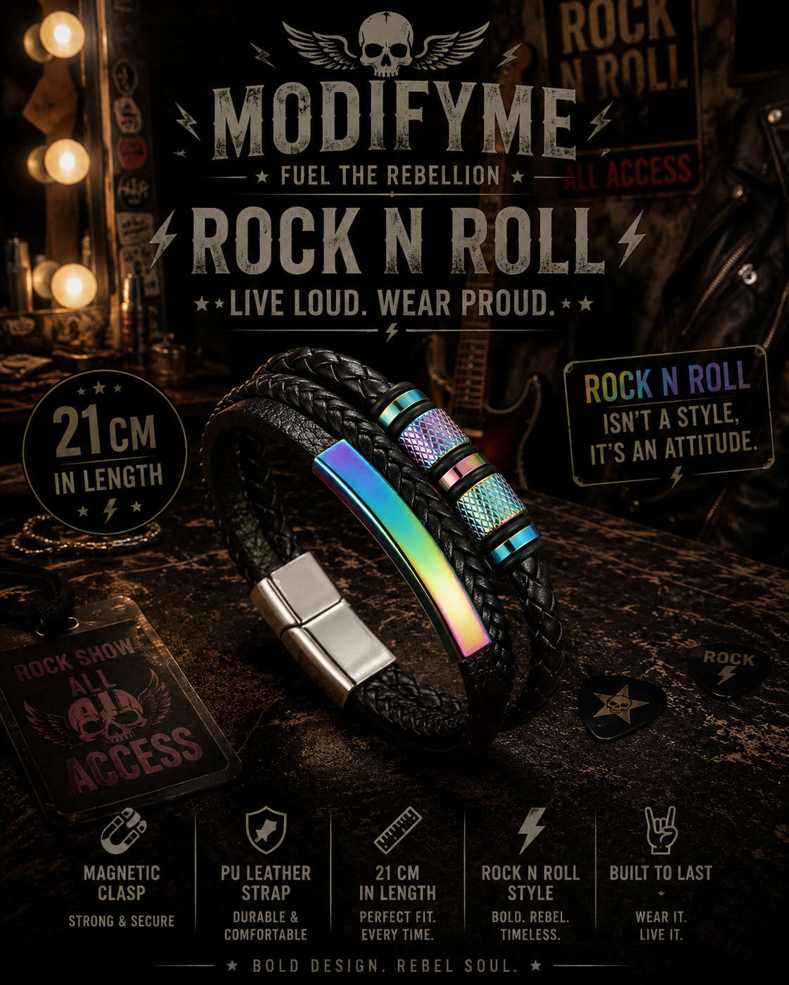 PU Leather Bracelet - Gradient