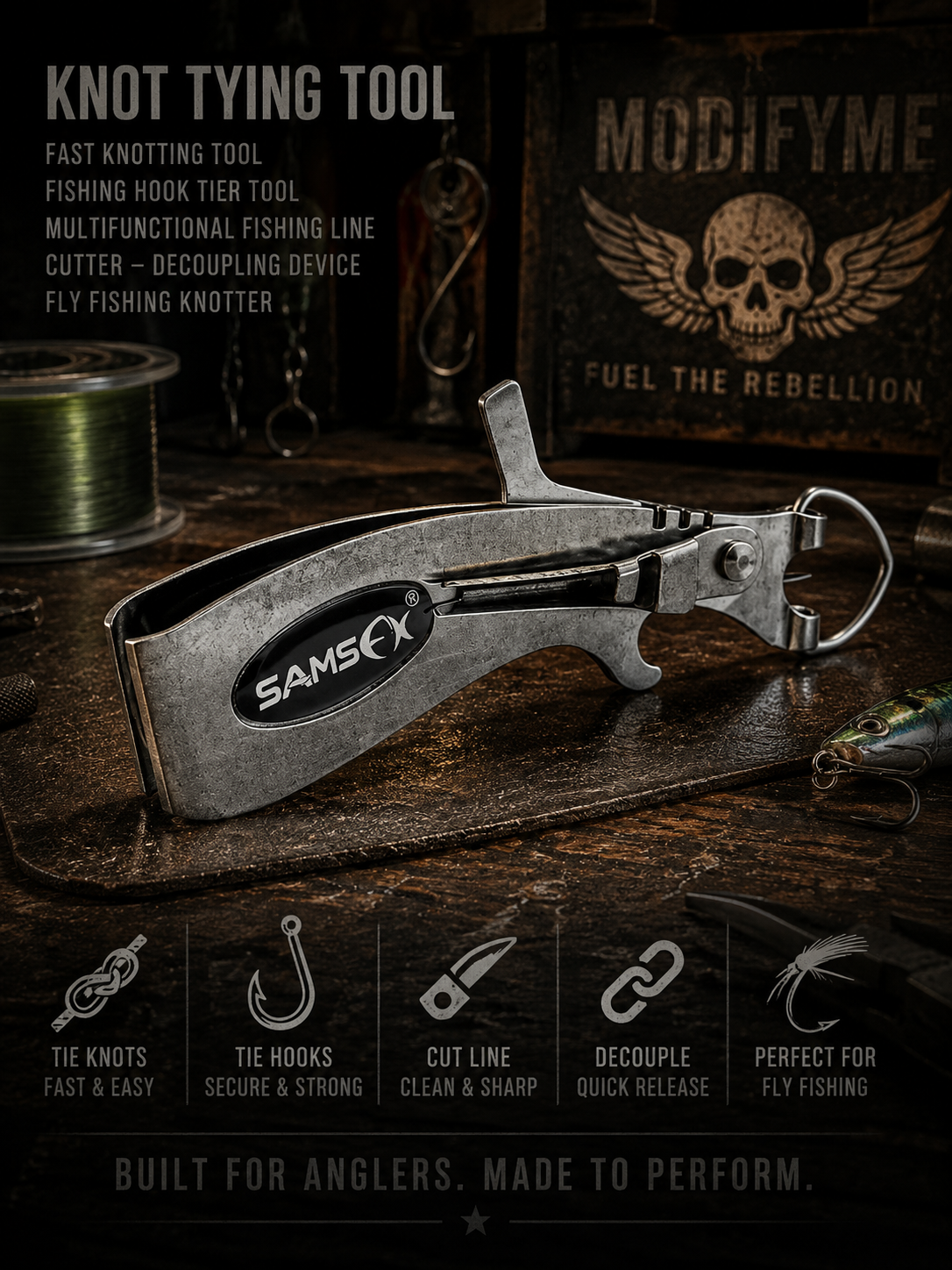 SamsFx Fishing Nippers + mini Tackle Box