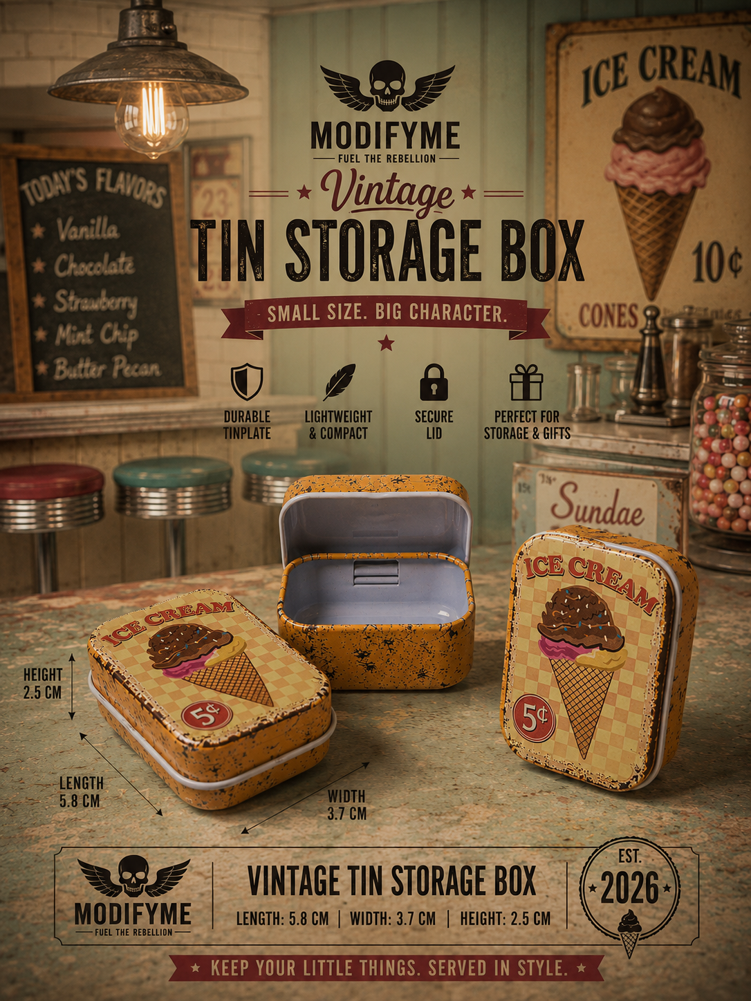 Tin Storage Box