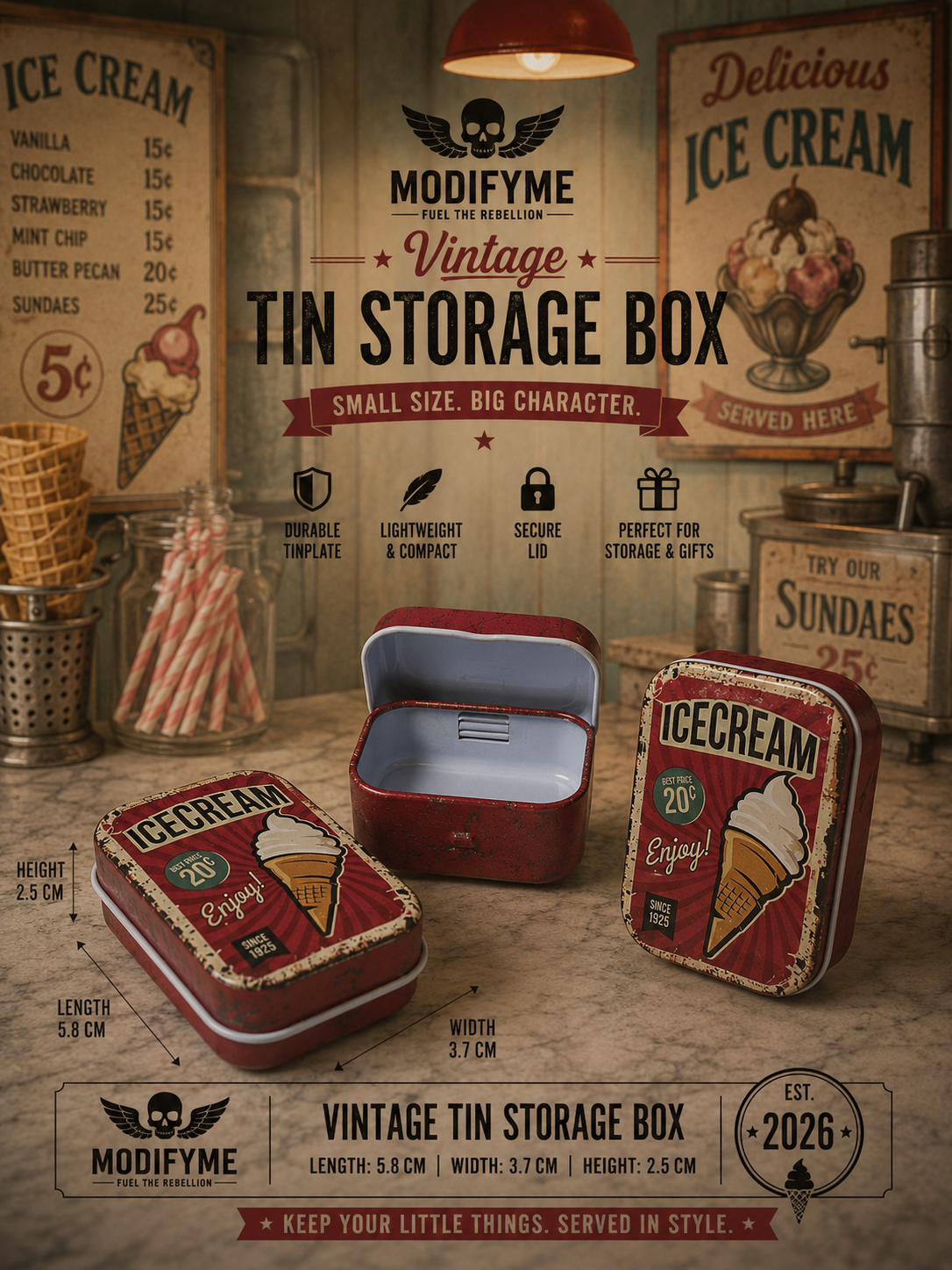 Tin Storage Box