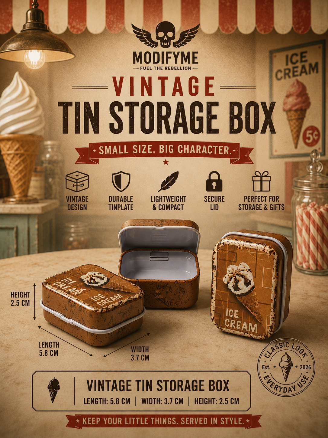 Tin Storage Box