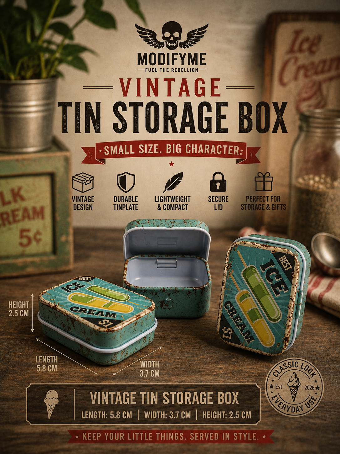 Tin Storage Box