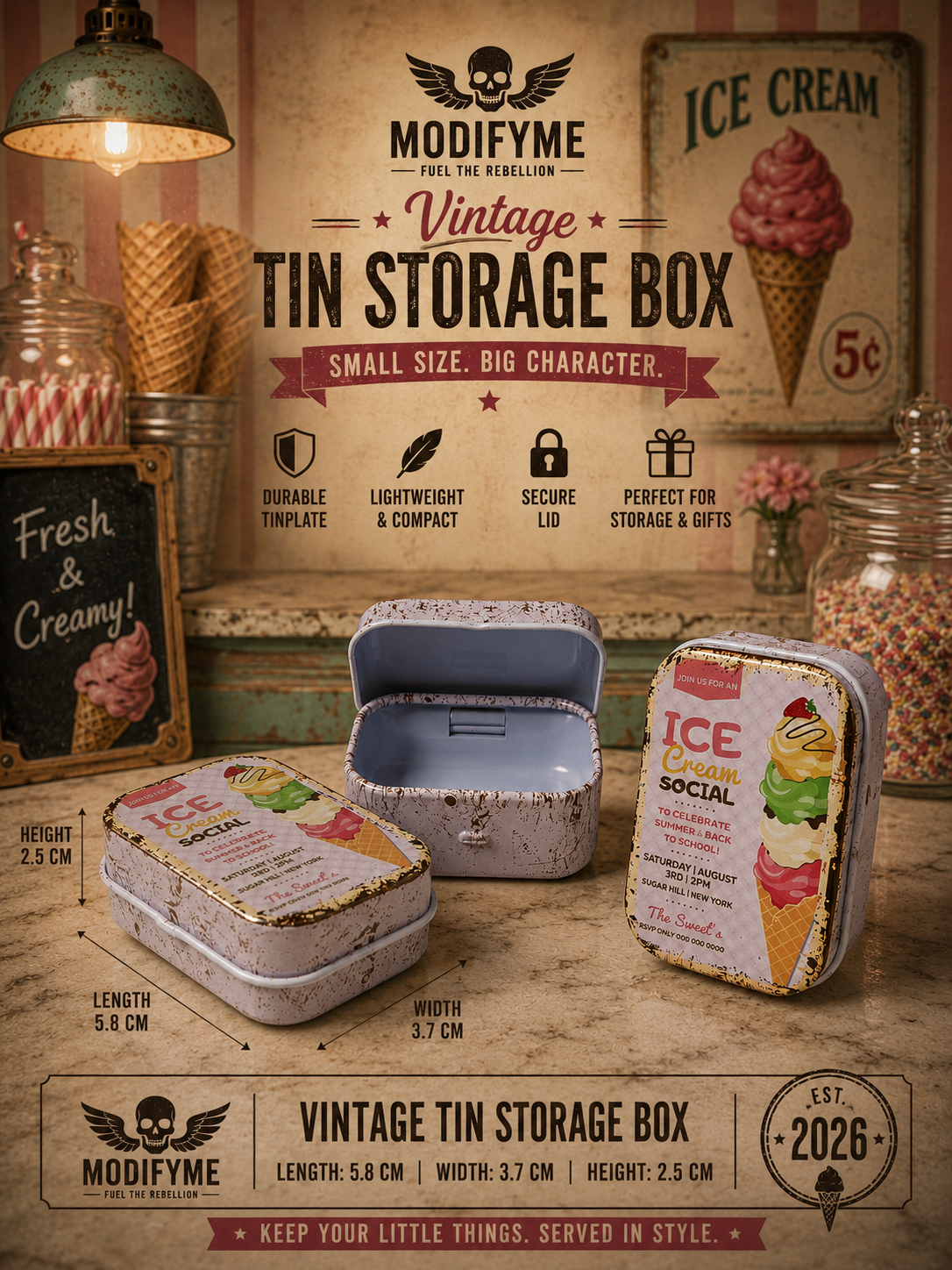 Tin Storage Box