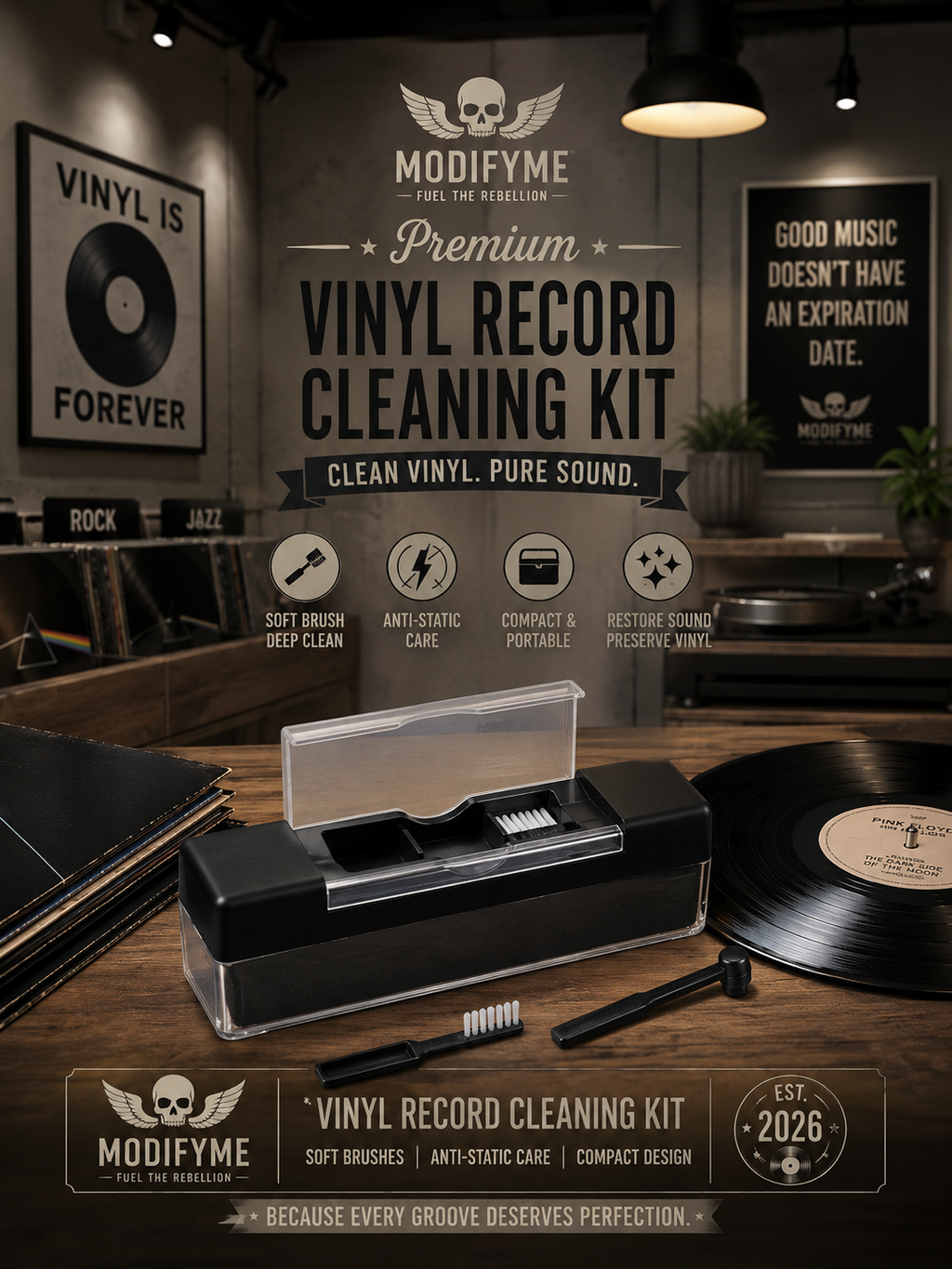Vinyl Record Cleaning Kit
