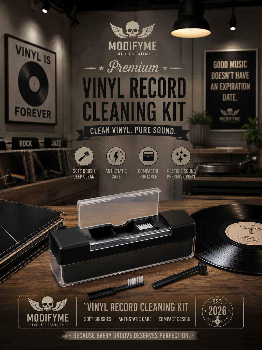 Vinyl Record Cleaning Kit