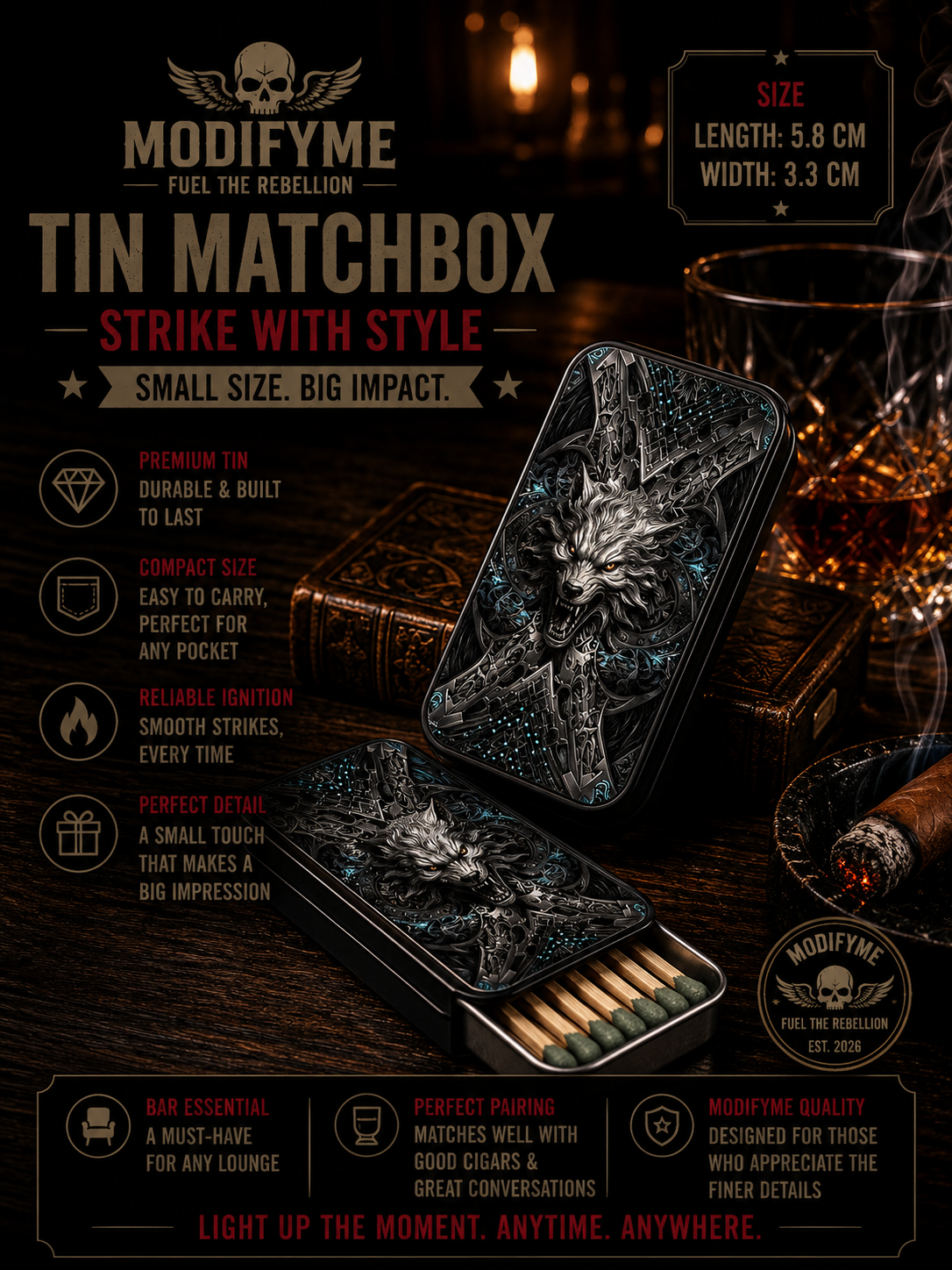 Tin Matchbox - Werewolf