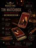 Tin Matchbox - Vintage Design