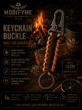 Keychain Buckle - Orange & Black