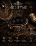 Norse-Inspired Leather Cuff