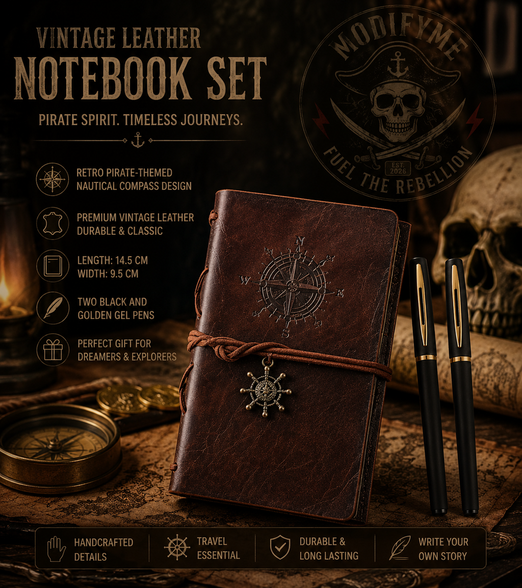 Vintage pirate notebook