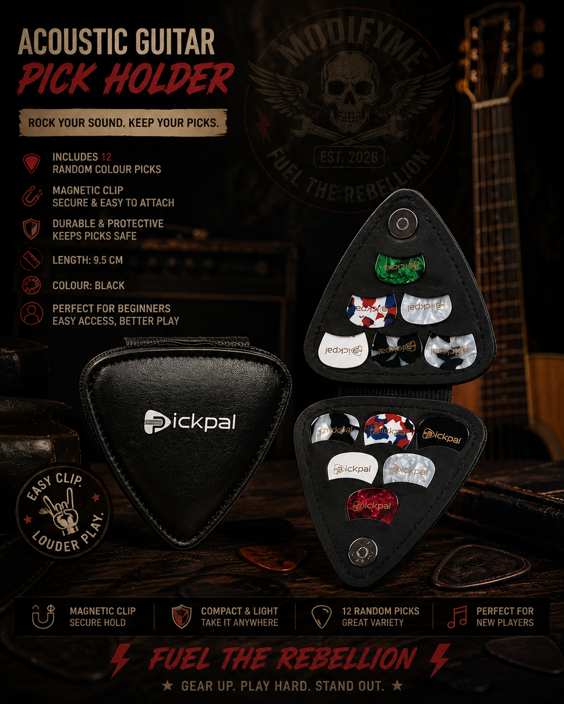PICKPAL Guitar Pick Holder