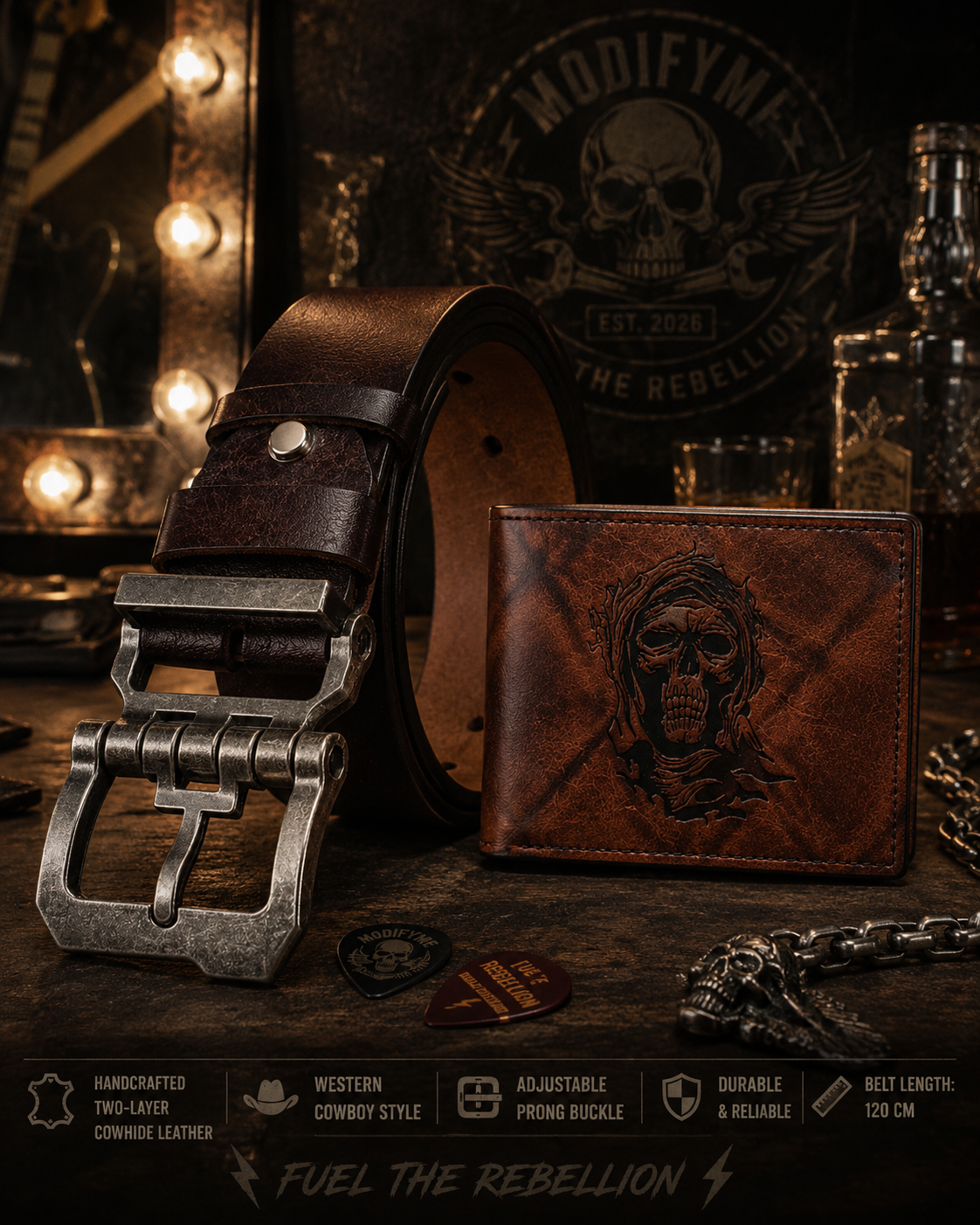 Belt and Wallet Set
