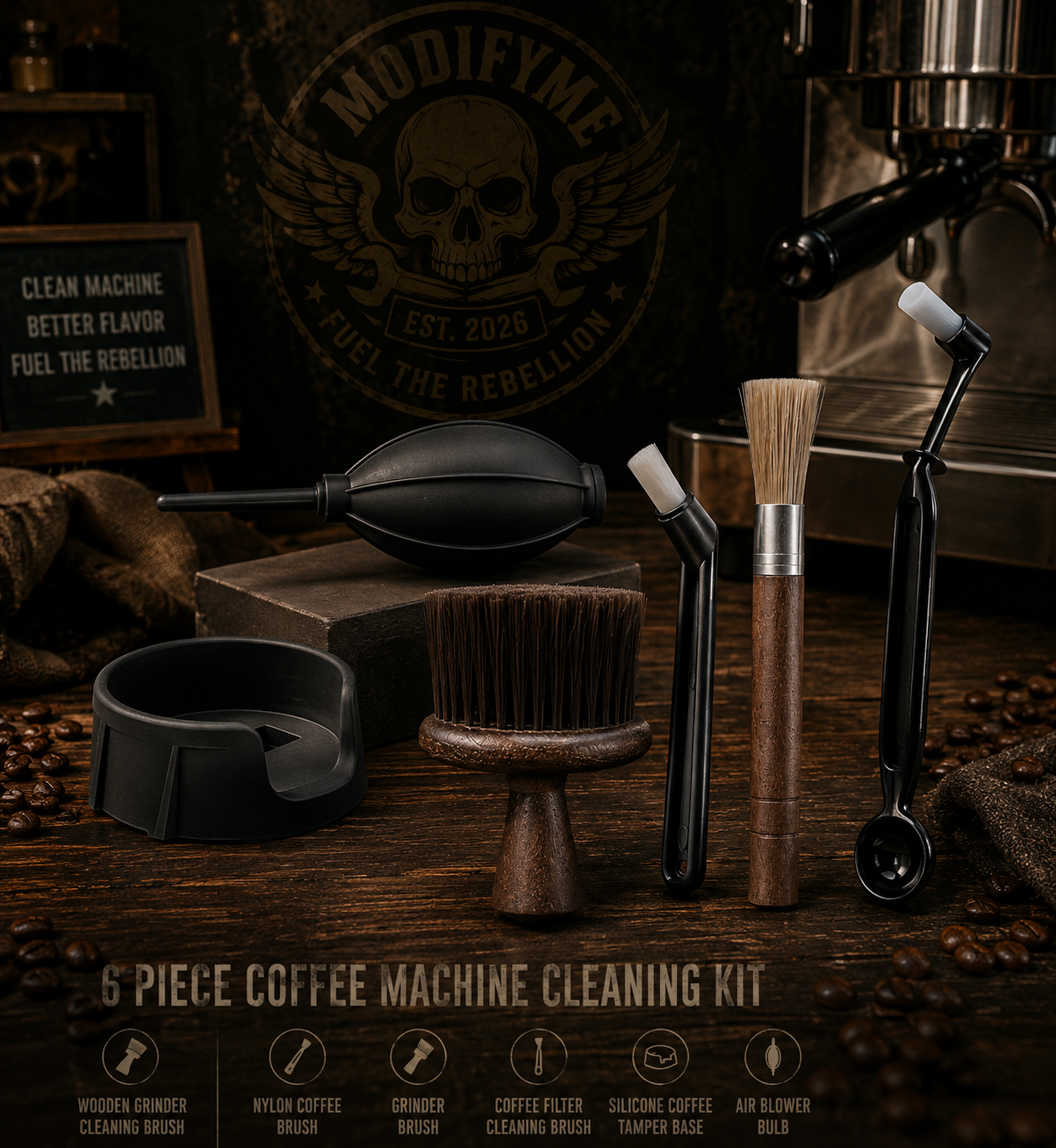 6-Piece Coffee Machine Cleaning Kit