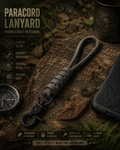 Paracord Lanyard - Grey