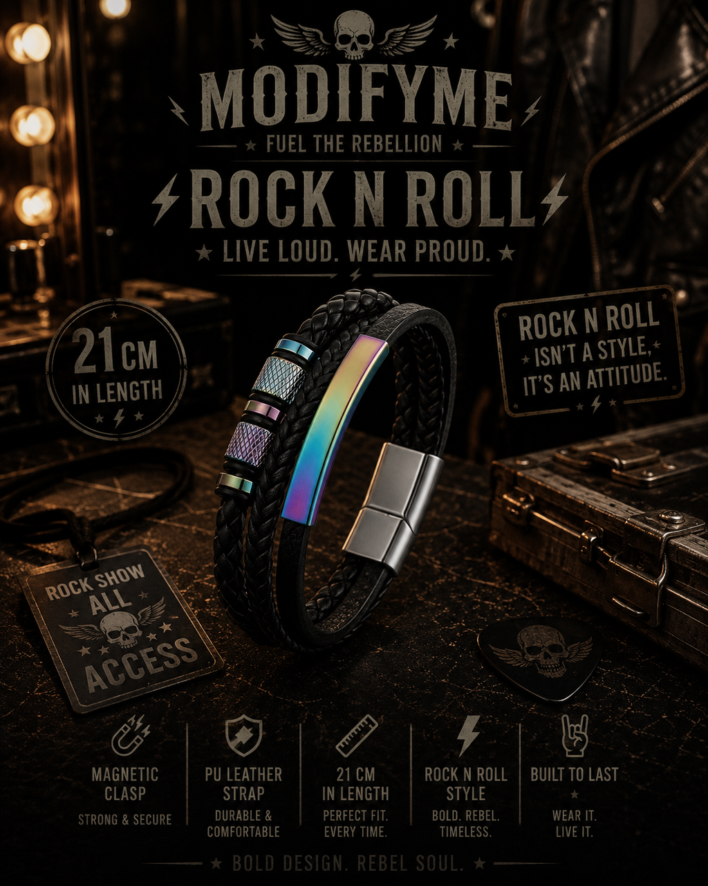 PU Leather Bracelet - Gradient