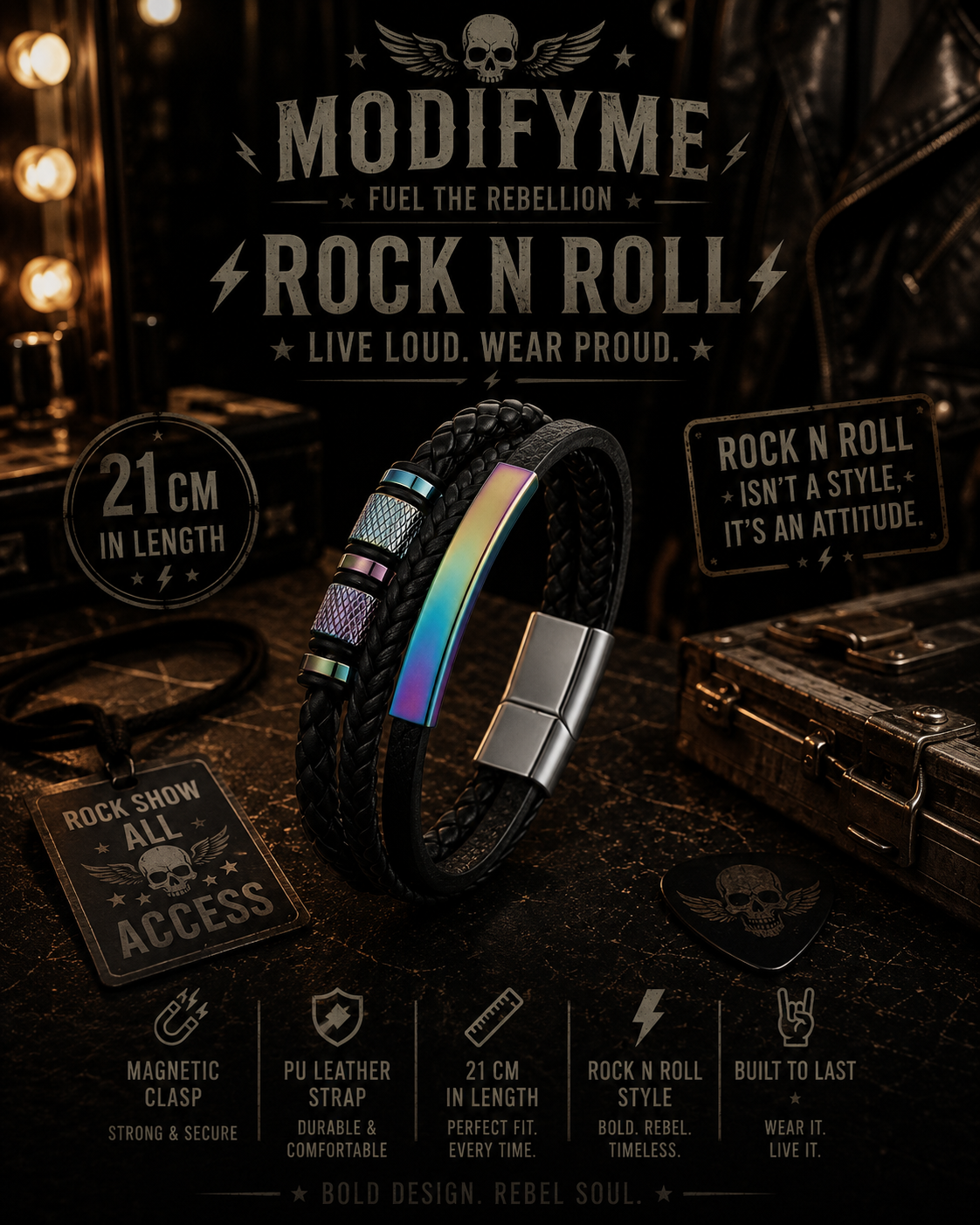 PU Leather Bracelet - Gradient
